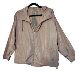 Soia & Kyo OakLynn Water-Repellent Jacket Women's Size S/M Rose-Pink Vented Back